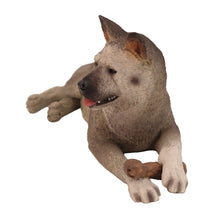 Gray Akita, Lying Down Figurine Pet Cremation Urn - Funeral.com, Inc.