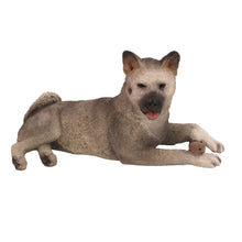 Gray Akita, Lying Down Figurine Pet Cremation Urn - Funeral.com, Inc.