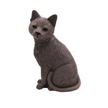 Gray Cat, Sitting Figurine Pet Cremation Urn - Funeral.com, Inc.