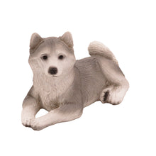 Gray Husky, Lying Down Figurine Pet Cremation Urn - Funeral.com, Inc.
