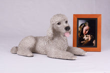Gray Poodle Resin Figurine Extra Large Pet Urn - Funeral.com, Inc.