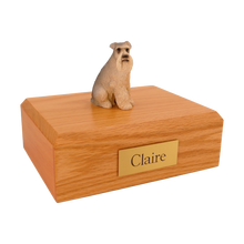 Gray Schnauzer, Sitting Figurine Pet Cremation Urn - Funeral.com, Inc.