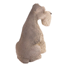 Gray Schnauzer, Sitting Figurine Pet Cremation Urn - Funeral.com, Inc.
