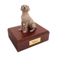 Gray Weimaraner, Sitting Figurine Pet Cremation Urn - Funeral.com, Inc.