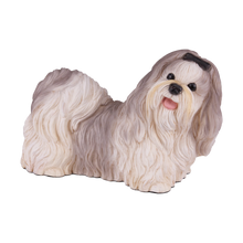 Gray & White Parti - Color Shih Tzu Figurine Extra Large Pet Urn - Funeral.com, Inc.