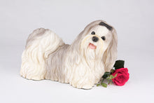 Gray & White Parti - Color Shih Tzu Figurine Extra Large Pet Urn - Funeral.com, Inc.