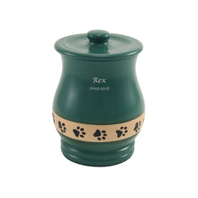 Green Paw Print Band Medium Pet Cremation Urn - Funeral.com, Inc.