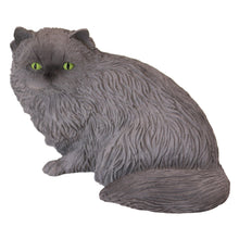 Grey Persian Cat, Sitting Figurine Pet Cremation Urn - Funeral.com, Inc.