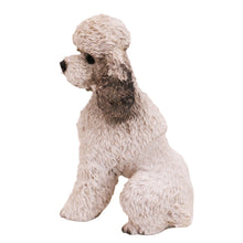 Grey Poodle, Sport Cut Sitting Figurine Pet Cremation Urn - Funeral.com, Inc.