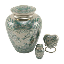 Hand Engraved Contrasting Bird Keepsake Urn - Funeral.com, Inc.