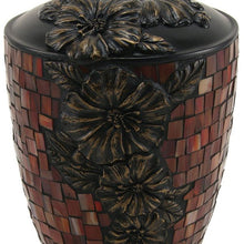 Hibiscus Stained Glass Mosaic Adult Cremation Urn - Funeral.com, Inc.