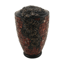 Hibiscus Stained Glass Mosaic Adult Cremation Urn - Funeral.com, Inc.