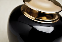 High Gloss Onyx Brass Adult Cremation Urn with Brass Lid - Funeral.com, Inc.