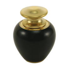 High - Gloss Onyx Brass Keepsake Urn - Funeral.com, Inc.
