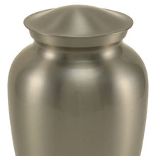 High Gloss Pewter Stainless Steel Adult Cremation Urn - Funeral.com, Inc.