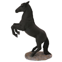 Horse Pet Cremation Urn with Black Rearing Figurine - Funeral.com, Inc.