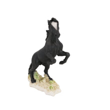 Horse Pet Cremation Urn with Black Rearing Mustang Figurine - Funeral.com, Inc.