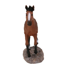 Horse Pet Cremation Urn with Brown Running Bay Horse Figurine - Funeral.com, Inc.