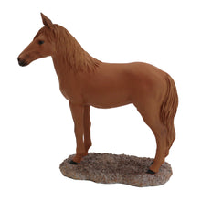 Horse Pet Cremation Urn with Chestnut Standing Bay Horse Figurine - Funeral.com, Inc.