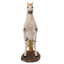 Horse Pet Cremation Urn with White Rearing Figurine - Funeral.com, Inc.