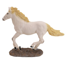Horse Pet Cremation Urn with White Running Figurine - Funeral.com, Inc.
