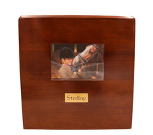 Horse Pet Cremation Urn with White Standing Figurine - Funeral.com, Inc.