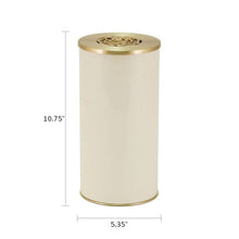 Ivory Stainless Steel Adult Cremation Urn with Rose Lid - Funeral.com, Inc.