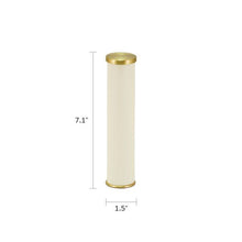 Ivory Stainless Steel Cylindrical Keepsake Urn - Funeral.com, Inc.