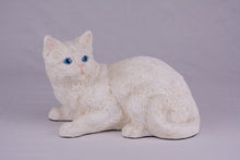 Ivory White Coat Shorthair Cat Figurine Pet Urn - Funeral.com, Inc.