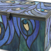 Jewel - Toned Peacock Memory Chest Adult Cremation Urn - Funeral.com, Inc.