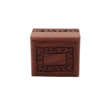 Keepsake Rosewood Pet Cremation Urn with Eternity Design - Funeral.com, Inc.