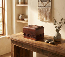 Keepsake Rosewood Pet Cremation Urn with Eternity Design - Funeral.com, Inc.