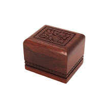Keepsake Rosewood Pet Cremation Urn with Memoir Design - Funeral.com, Inc.