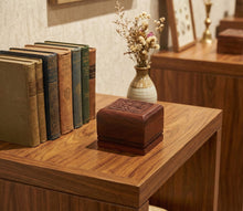 Keepsake Rosewood Pet Cremation Urn with Memoir Design - Funeral.com, Inc.