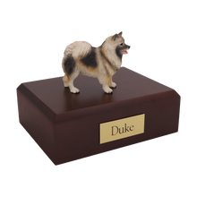 Keeshond, Standing Figurine Pet Cremation Urn - Funeral.com, Inc.