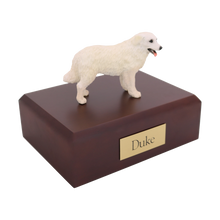 Kuvasz, Standing Figurine Pet Cremation Urn - Funeral.com, Inc.