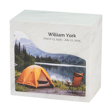 Lakeside Campsite Marble Adult Cremation Urn - Funeral.com, Inc.