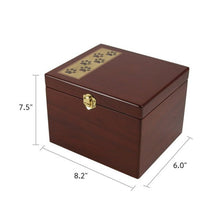 Large Paw Print Memory Chest in Gloss Wood Finish - Funeral.com, Inc.