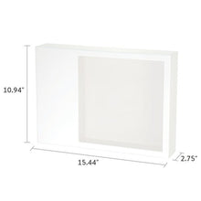 Large Shadowbox Memorial Pet Urn in Gloss White - Funeral.com, Inc.