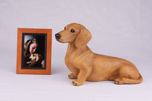 Light Tan Coat Short - Haired Dachshund Figurine Extra Large Pet Urn - Funeral.com, Inc.