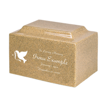 MacKenzie Classic Urn+Vault® for Ashes - Cultured Granite - Golden Sand