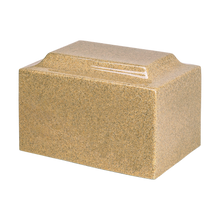 MacKenzie Classic Urn+Vault® for Ashes - Cultured Granite - Golden Sand
