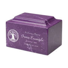 MacKenzie Classic Urn+Vault® for Ashes - Cultured Marble - Amethyst