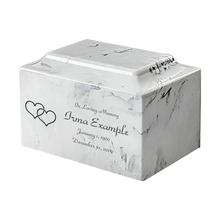 MacKenzie Classic Urn+Vault® for Ashes - Cultured Marble - Carrera