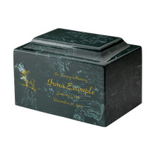 MacKenzie Classic Urn+Vault® for Ashes - Cultured Marble - Evergreen