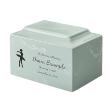 MacKenzie Classic Urn+Vault® for Ashes - Cultured Marble - Seafoam Green