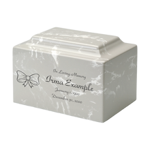 MacKenzie Classic Urn+Vault® for Ashes - Cultured Marble - Silver Gray