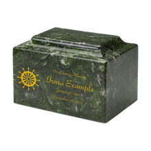 MacKenzie Classic Urn+Vault® for Ashes - Cultured Marble - Verde