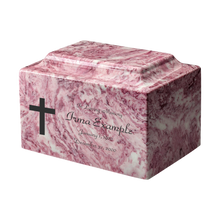 MacKenzie Classic Urn+Vault® for Ashes - Cultured Marble - Wild Rose