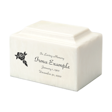 MacKenzie Classic Urn+Vault® for Ashes - Cultured Onyx - Pearl